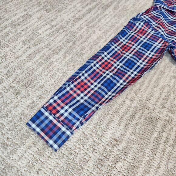 Vineyard Vines boys Whale shirt button down red blue white size M 12-14 - Picture 8 of 10